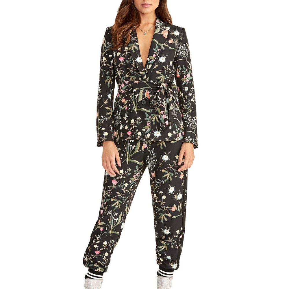 Rachel Roy Carin Floral Size Stripe Floral Jogger Dark Floral Size XL